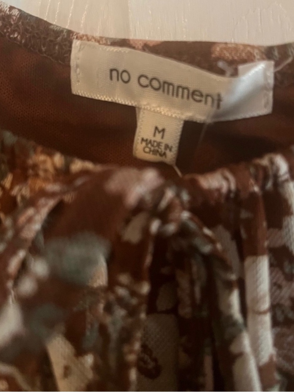 NWT, No Comment Floral Color Dress, Size Medium - Picture 4 of 5